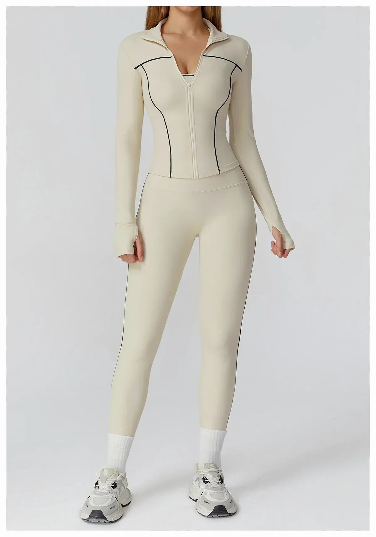 High-Waist Breathable Leggings - Women's Yoga & Running Tights