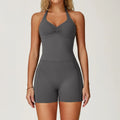 Quick-Dry Push-Up Jumpsuit - Women's Yoga & Gym Bodysuit
