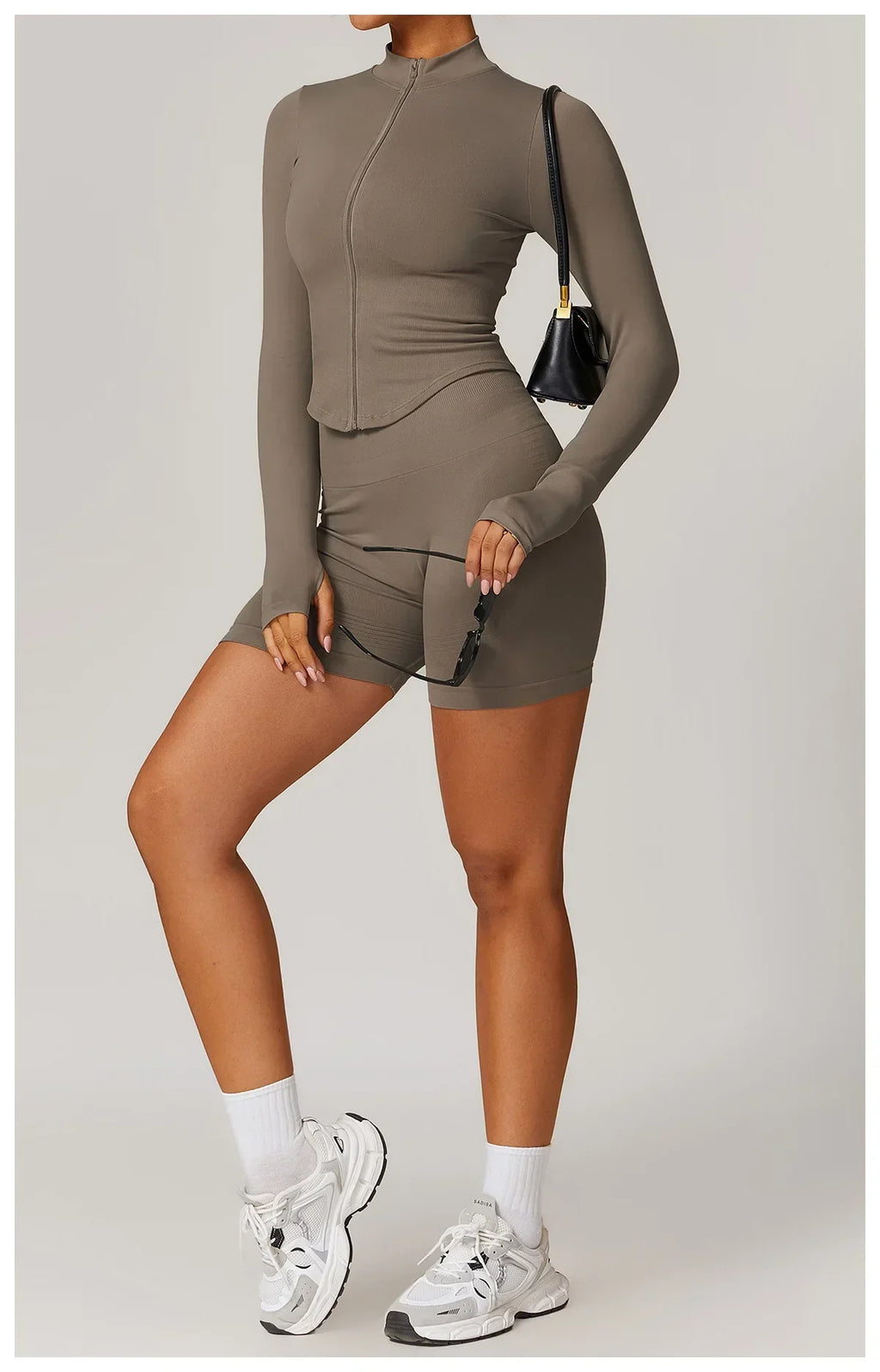 2-Piece Seamless Set - High-Waist Leggings & Top Tracksuit