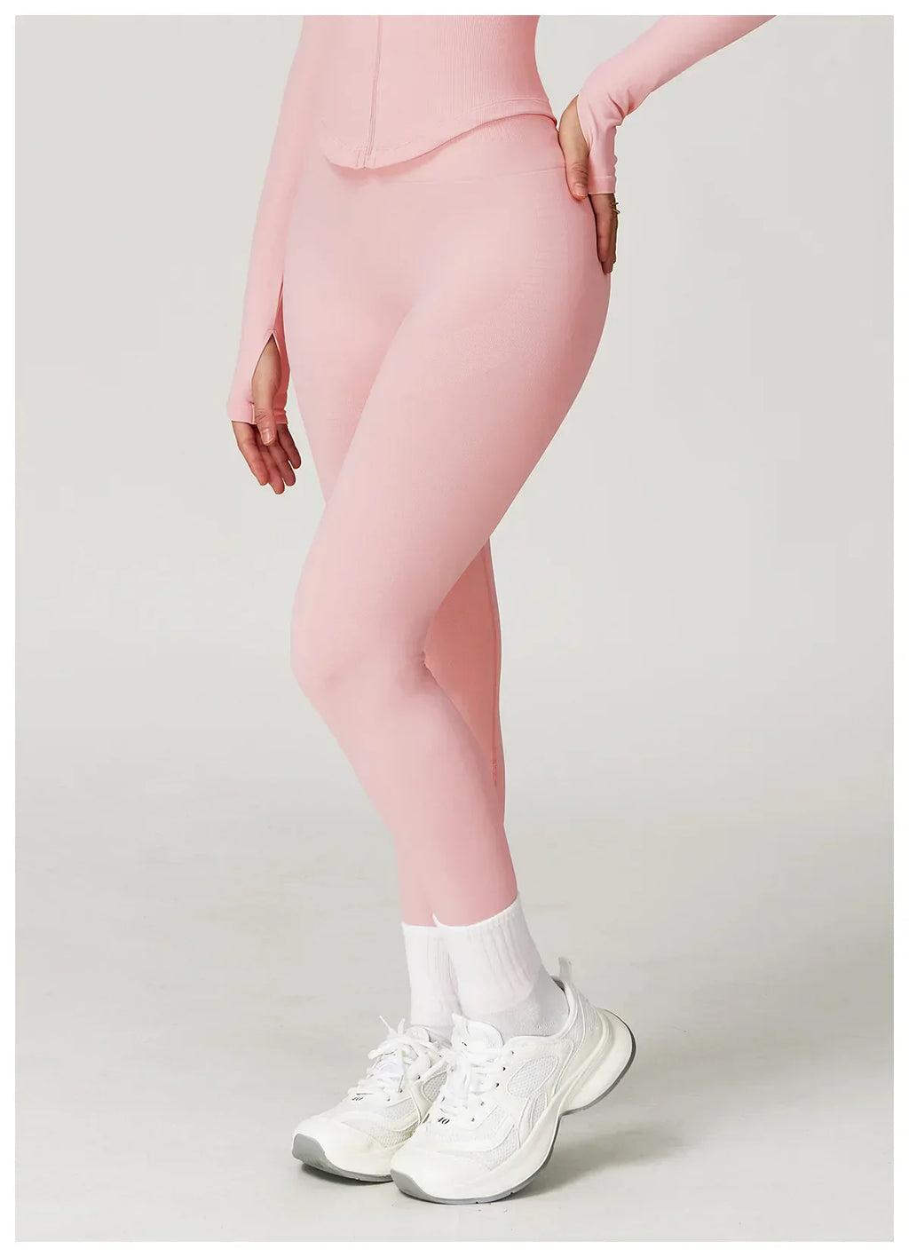 High-Waist Push-Up Leggings - Breathable Yoga & Running Tights