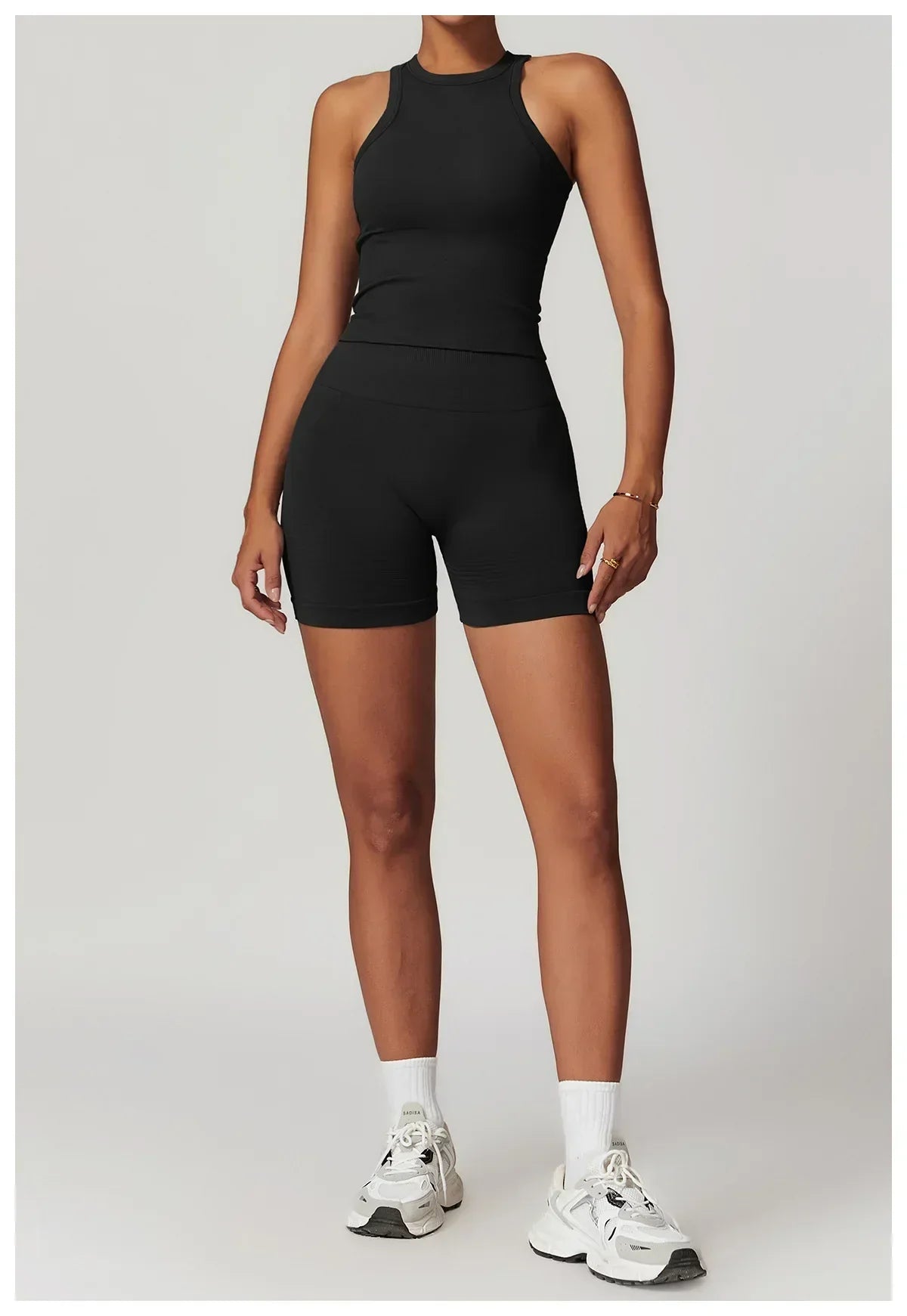 2-Piece Seamless Set - High-Waist Leggings & Top Tracksuit