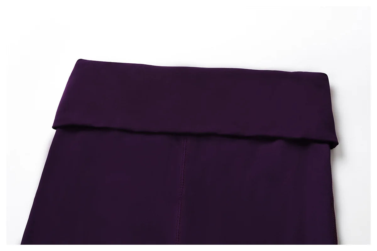 High-Waist Flare Leggings - Tummy-Control Wide-Leg Yoga Pants