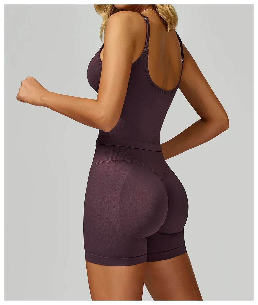 Seamless Padded Fitness Vest - Shockproof Pilates Bra