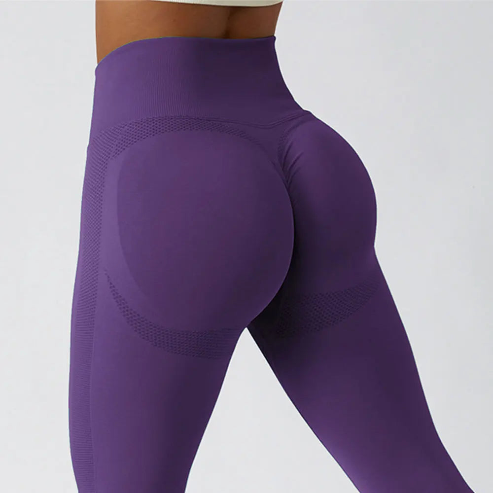 Seamless Scrunch-Butt Leggings - High-Waist Push-Up Yoga Pants