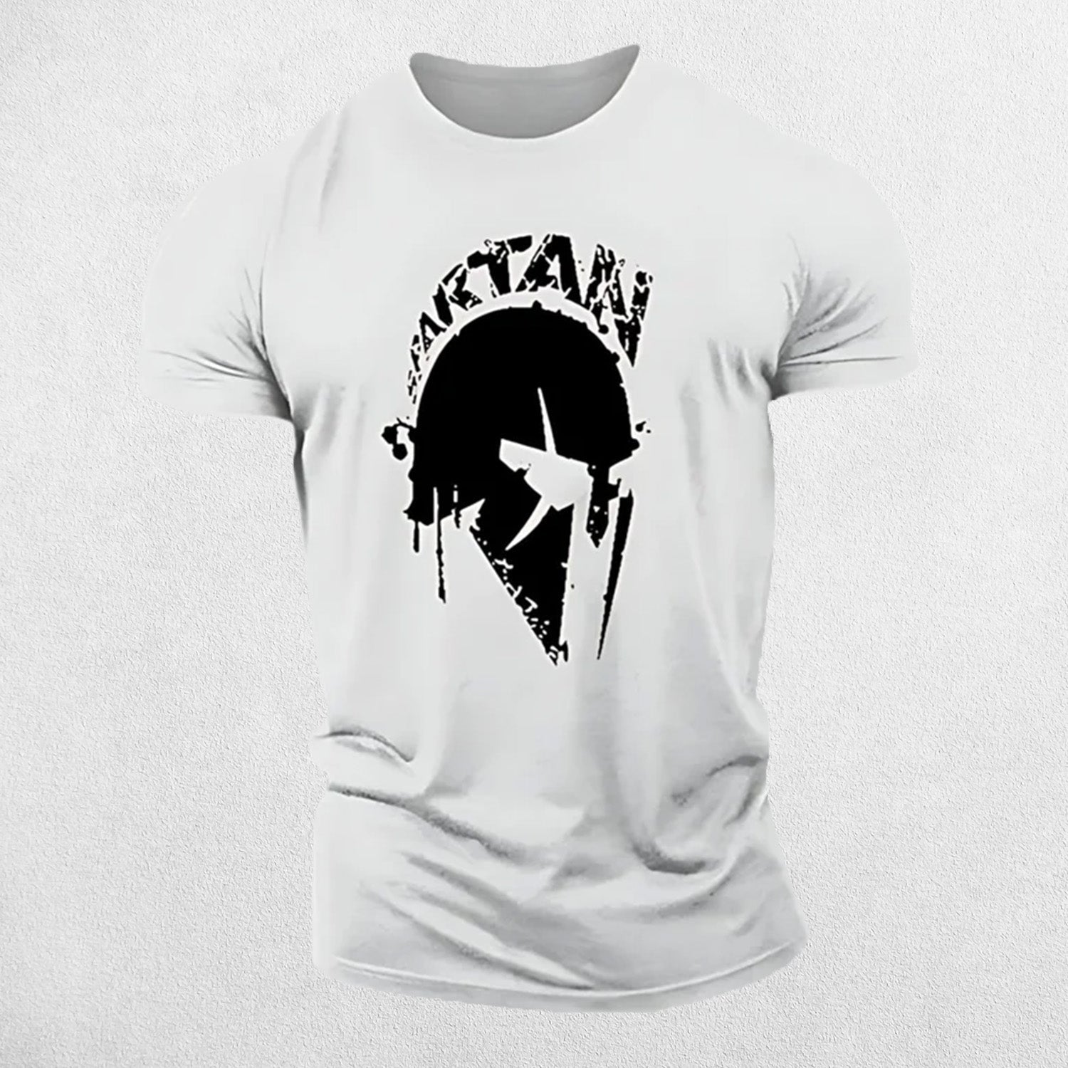 Men's Vintage Spartan Print Fitness Tee