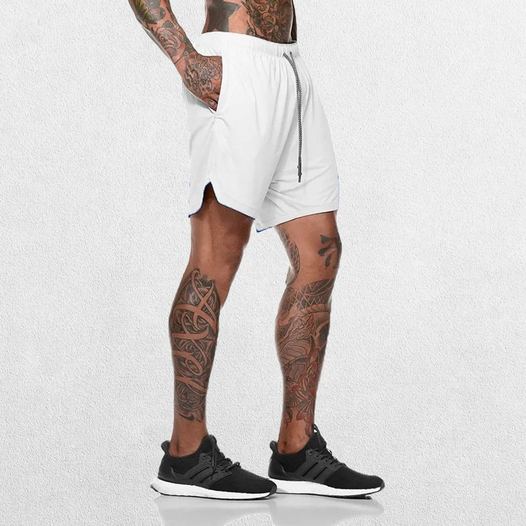 GPW Men's 2-in-1 Running & Gym Shorts