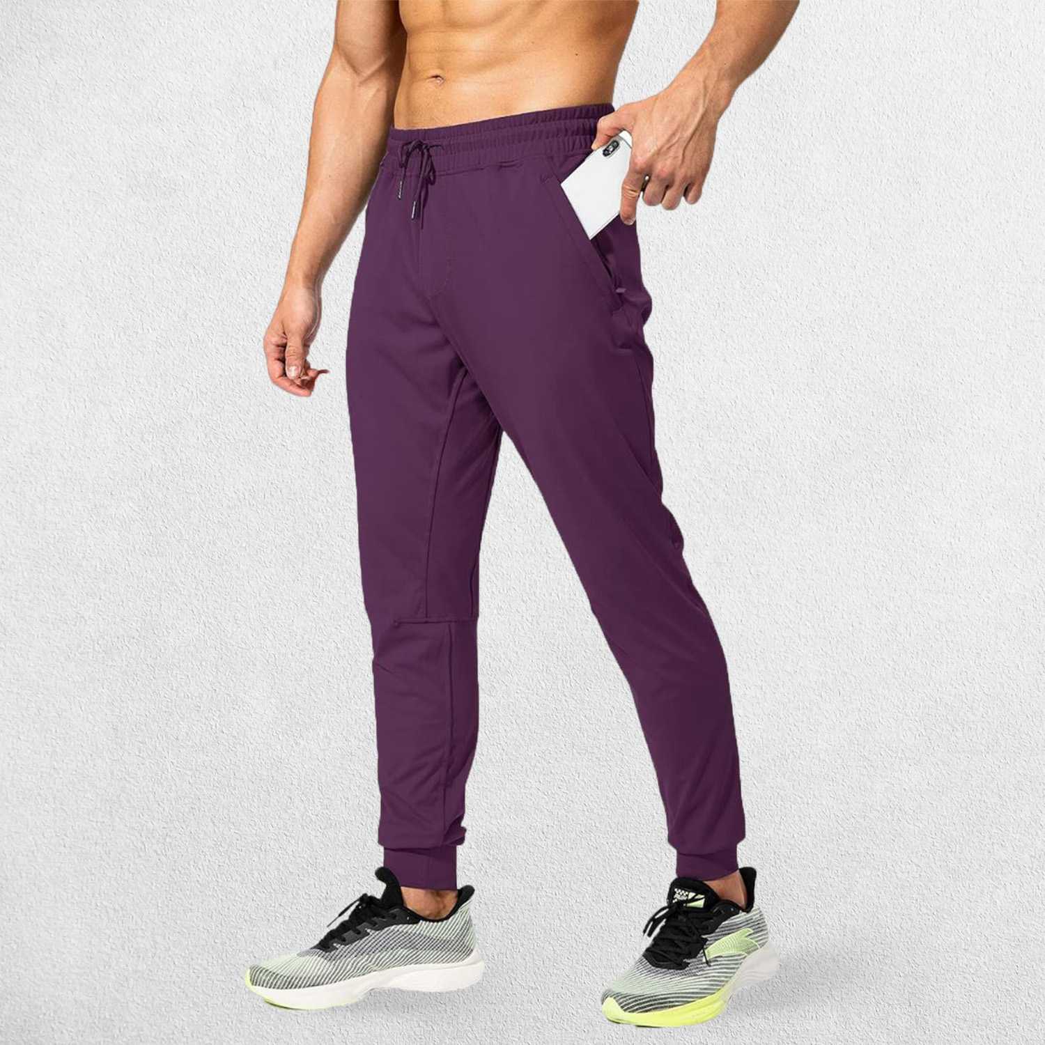 GPW Men's Athletic Sweatpants with Zip Pockets