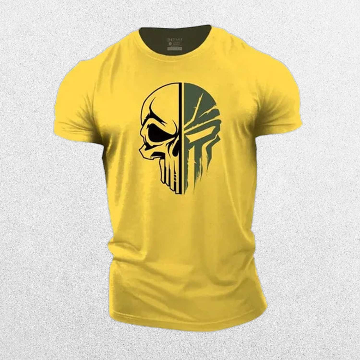 GPW Men's Skull Print Cotton Gym Tee